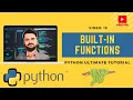 Built-in Functions in Python 15 Python Programming for Data Analysis Full Tutorial