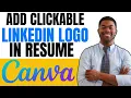 How To Add Linkedin Logo In Canva Resume