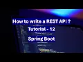 REST API Spring boot Tutorial - 12
