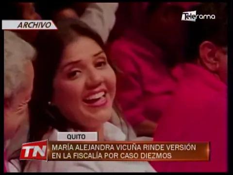 María Alejandra Vicuña rinde versión en la fiscalía por caso diezmos