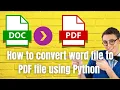 How to Convert Word File To PDF File Using Python Python Tutorial for beginners in Bengali