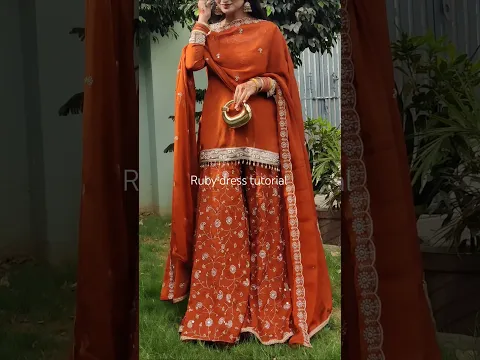 trending outfit/ shorts kurti/ pakistani design/New dress  #reels #shorts