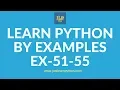 Learn Python By Examples Exercises - 51