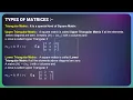UPPER AND LOWER TRIANGULAR MATRICES