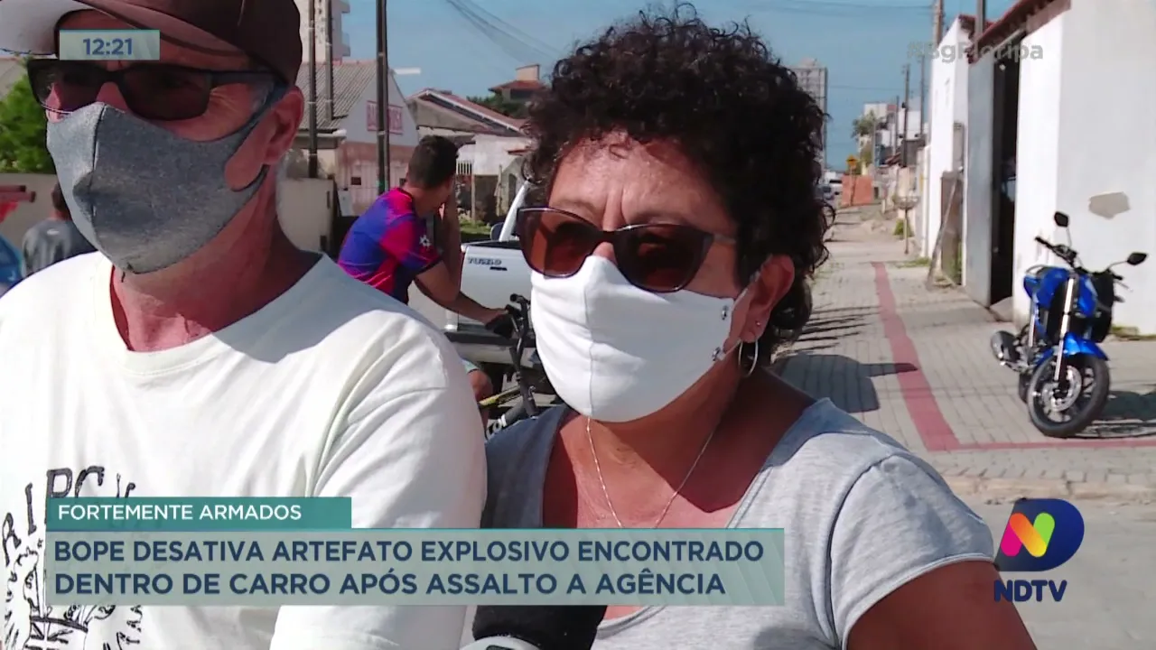 Bope desativa artefato explosivo encontrado dentro de carro após assalto a agência