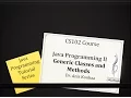 CS102 Generic Classes and Methods