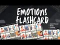 Emotions Vocabulary Flashcards - Editable Canva Template Printable