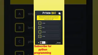 python Quiz interview Questions python programming