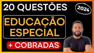 SIMULADO Educação Especial  2024 [As 20 questões + COBRADAS]  Concursos para Professor