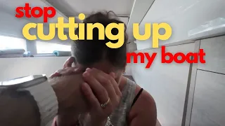 STOP CUTTING UP MY BOAT!//Moving Forward On our Custom Utility Room-Episode 157