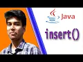 StringBuffer Class insert method