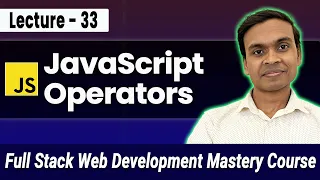 JavaScript Operators Template Literals in Hindi Full Stack Web Development Course