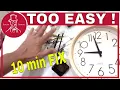 How to Fix a Wall Clock Easy Battery Operated Quartz Clock Repair