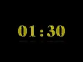 1 Minute and 30 Seconds Countdown Timer with Alarm Chapters - Neon
