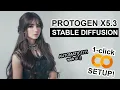 Protogen x5 3 - Stable Diffusion 1-CLICK Google Colab Setup