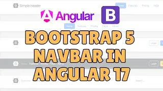 How to use Bootstrap 5 navbar in Angular 17