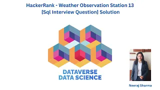 HackerRank - Weather Observation Station 13 Sql Interview Question Solution