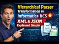 IICS TUTORIAL Hierarchical Parser Transformation in Informatica IICS XML JSON Explained Simply
