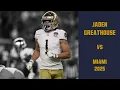 Jaden Greathouse vs Miami 2025