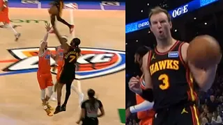 Nickeil Alexander-Walker INSANE left handed buzzer beater from half court vs OKC