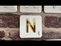 Wall Crossword Game Tiles - Foote and Flame