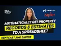 Automatically Get Property Records Estimates to a Spreadsheet with RentCast and Zapier