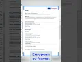 Lagu How to Make a Europass CV | European CV Format