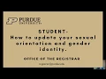 Update Sexual Orientation and Gender Identity