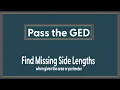 Find Missing Side Lengths on the Math GED
