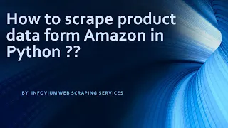 How to scrape data from amazon using python Tutorial