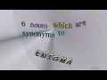enigma - 6 nouns which mean enigma sentence examples