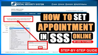 HOW TO SET APPOINTMENT IN SSS ONLINE