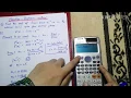 Newton Raphson method by using CASIO fx-99IES PLUS calculator in