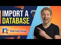 How To Import A Database On Namecheap Shared Hosting Using phpMyAdmin Step-By-Step Guide