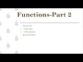 C Programming Function Part-2 Parameter Passing Methods And Recursion In Functions AKRUTI DAVE