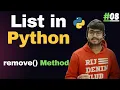 remove Method in Python List List in Python Tutorial 08 Code Marathi