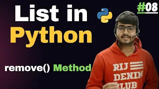 remove Method in Python List List in Python Tutorial 08 Code Marathi