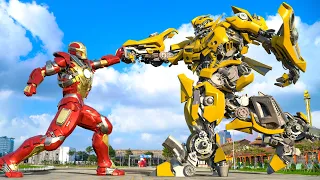 Is Iron Man really stronger than Bumblebee? This battle answers it all