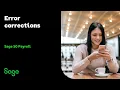 Sage 50 Payroll UK - Error corrections