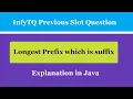 Longest Prefix which is suffix InfyTQ Previous Naive Solution The Coding Bytes
