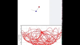 3D Double Pendulum Simulation using VPython