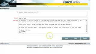 Corrlinks email sent to Paul Hansen in Federal Prison