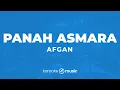 Panah Asmara - Afgan (KARAOKE VERSION)