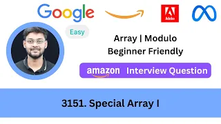 LeetCode 3151 Special Array I Modulo Easy Asked in Amazon