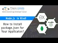 How to install package json in node js npm Package node js in hindi