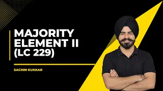 Majority Element - II LeetCode 229 Boyer-Moore Voting Algorithm Explained Hinglish