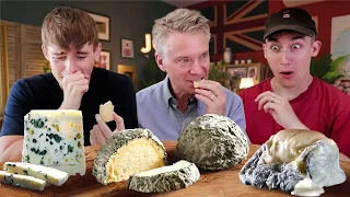 english gentleman tries the moldiest cheeses in the world still edible 