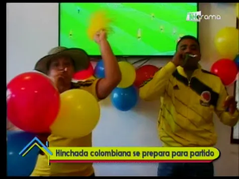 Hinchada colombiana se prepara para partido