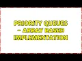Priority Queues - Array based implementation 3 Solutions