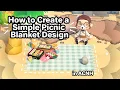 How to Make a Simple Picnic Blanket in Animal Crossing New Horizons